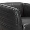 Armen Living Melanie Swivel Pewter Genuine Leather Barrel Chair LCMECHPW - alternate 3